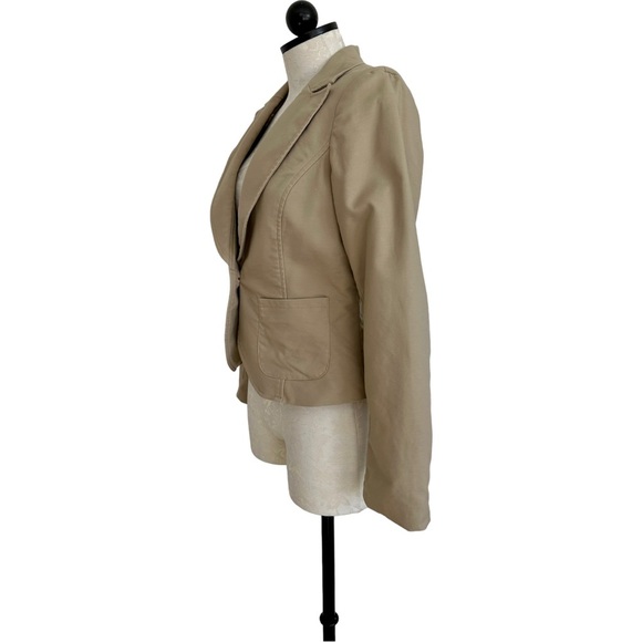 Kenar Career Tan Single Button Blazer Fully Lined Single Vent Size Medium - Picture 4 of 13